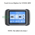 Touch Screen Digitizer Replacement For XTOOL D8W Scan Tool